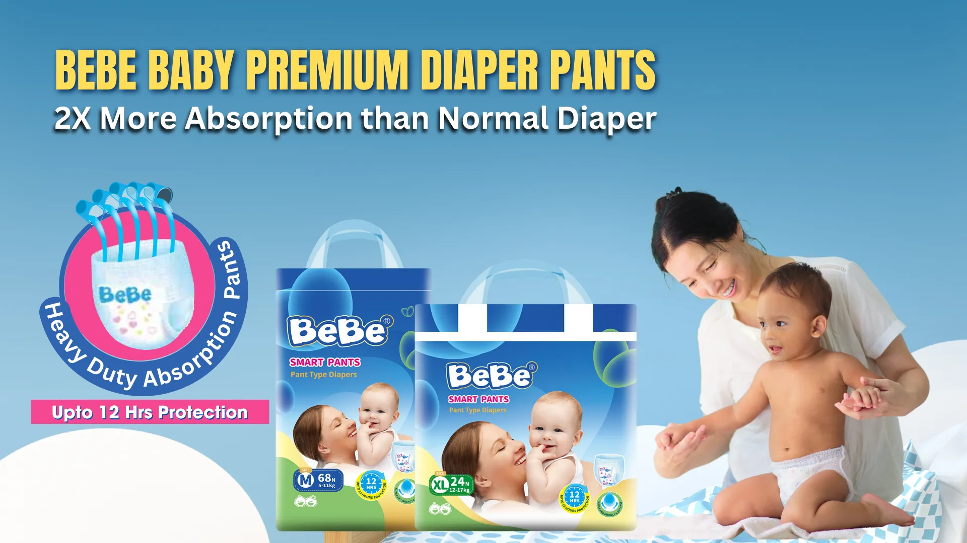 BeBe Baby Premium Diaper pants