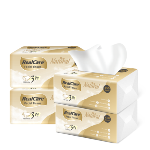 Realcare Natural 3Ply Facial Tissues