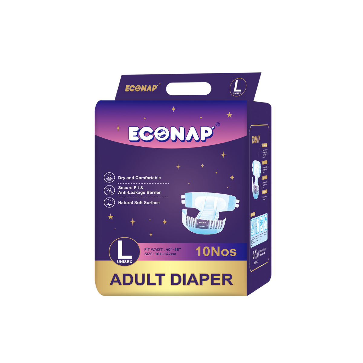 Econap Adult Diaper (Large) – RealCare