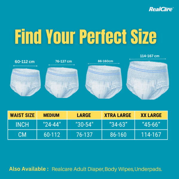 Realcare Overnight Adult Pants - Find your Perfect Size 5