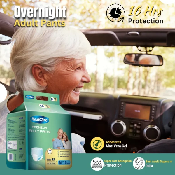 Realcare Overnight Adult Diaper Pants (Pull-ups) | 16 hrs Protection - Image 2