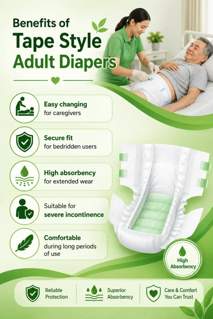 Benefits of Realcare Premium Tape Style Adult Diapers