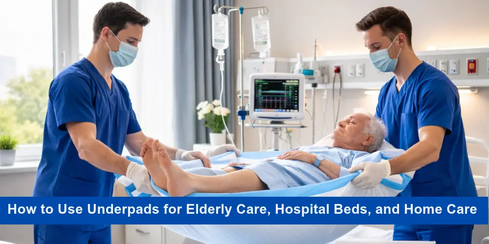 Underpads for Elderly Care, Hospital Beds, and Home Care